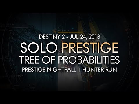 Solo Prestige "Tree of Probabilities" Nightfall (Hunter) - July 24, 2018 Reset