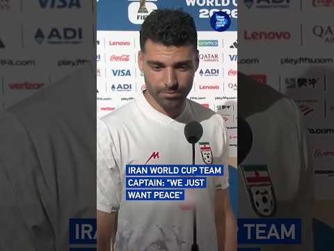 Iran World Cup team captain: 'We just want peace'