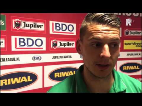 Tim Coremans na afloop van FC Dordrecht - FC Eindhoven