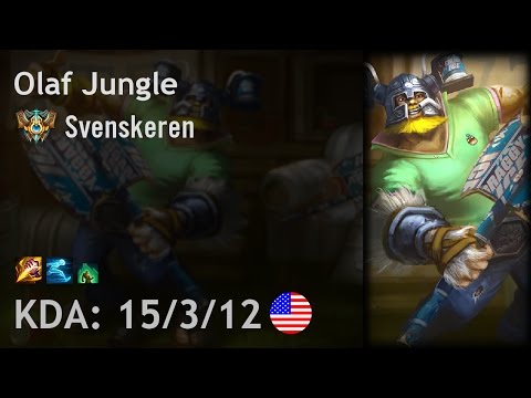 Olaf Jungle vs Dr. Mundo - Svenskeren - NA Challenger Patch 6.21