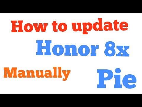 How to update Honor 8x Manually
