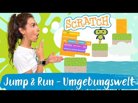 How to create & change the environment in the jump and run game Scratch | Silicon Valley Kids