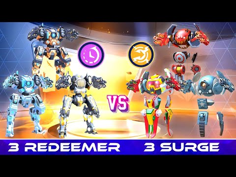 3 Redeemer vs 3 Surge - CPC, DeathMatch Gameplay - Mech Arena