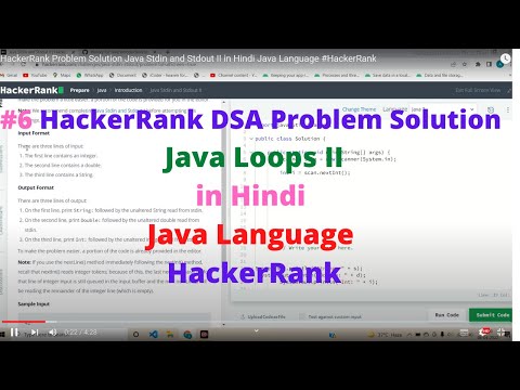 6 Hackerrank Java Loops Ii Dsa Problem Solution In Hindi Java Language Hackerrank