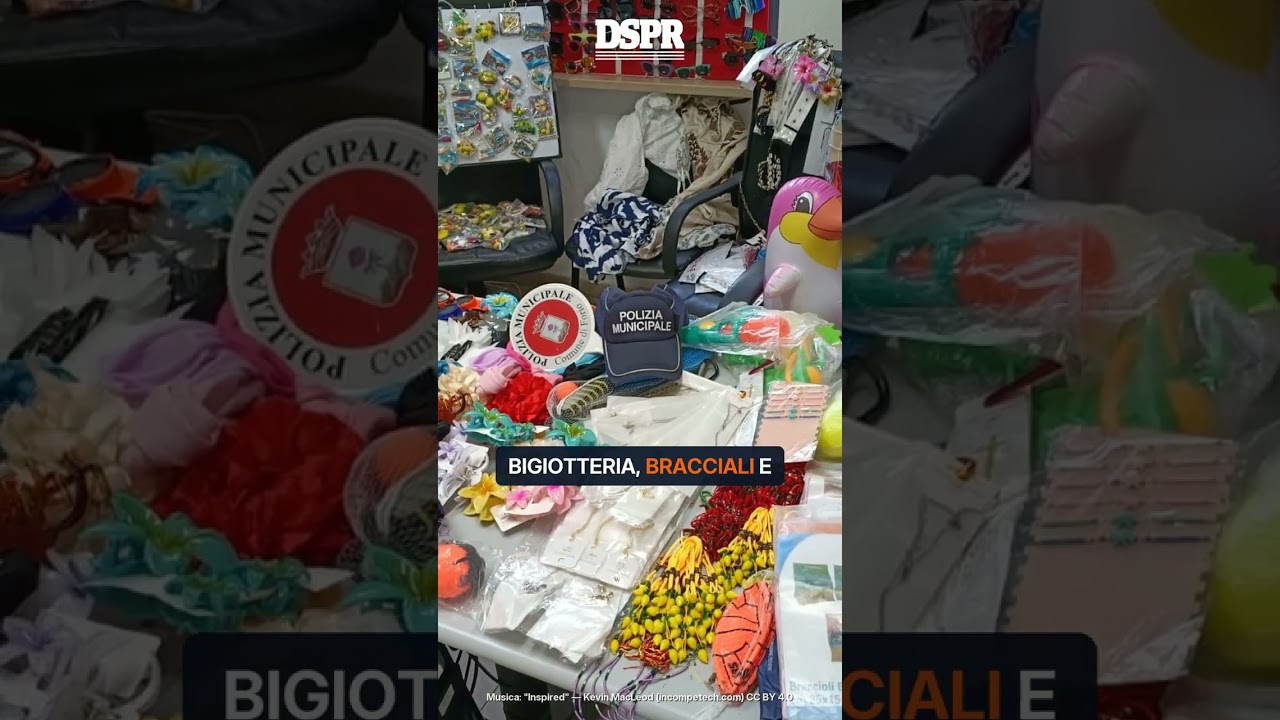Forio, stretta sugli ambulanti abusivi: sequestrati migliaia di articoli