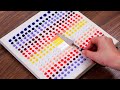 Full Moon🌝 Acrylic Painting From Dots For Beginners｜Easy Canvas Idea｜ASMR #1089