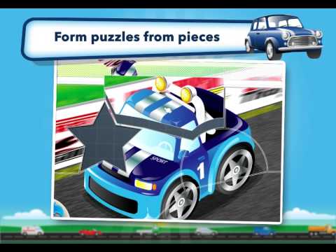 Видеоклип на Пъзели на коли за деца.