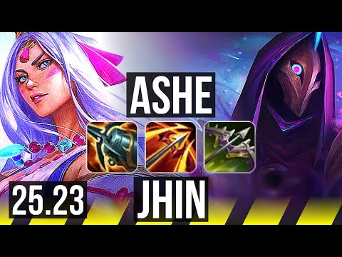 ASHE & Bard vs JHIN & Janna (ADC) | 16/4/12, 38k DMG | KR Master | 25.23