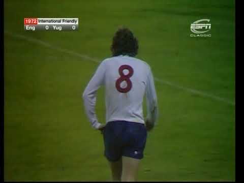 11/10/1972  International Friendly ENGLAND v YUGOSLAVIA