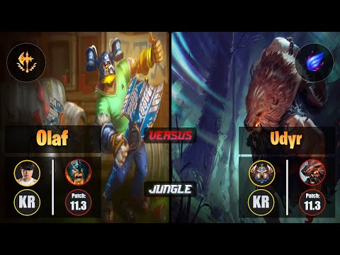Clid OLAF (Jungle) [Conqueror] VS UDYR - Challenger KR Patch 11.3