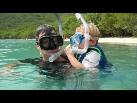 Can a 3 year old snorkel?  YES HE CAN!!!!