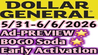5/31-6/6/2026 Dollar General Ad-Preview Next Week #earlyactivation #couponing #savemoney 
