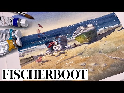 So bringst du sonniges Leuchten in dein Aquarell! - Aquarell Tutorial