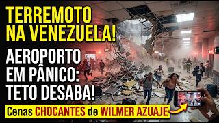 CHOCANTE! AEROPORTO INTEIRO EM CAOS APÓS TERREMOTO E PASSAGEIROS FOGEM EM DESESPERO