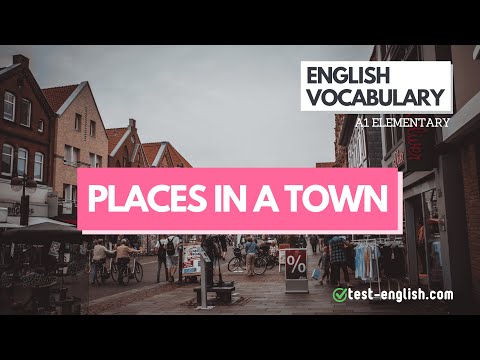 Places in a town – A1 English Vocabulary
