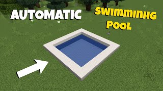 Minecraft: How to build a swimming pool👍ArchieMC #shorts