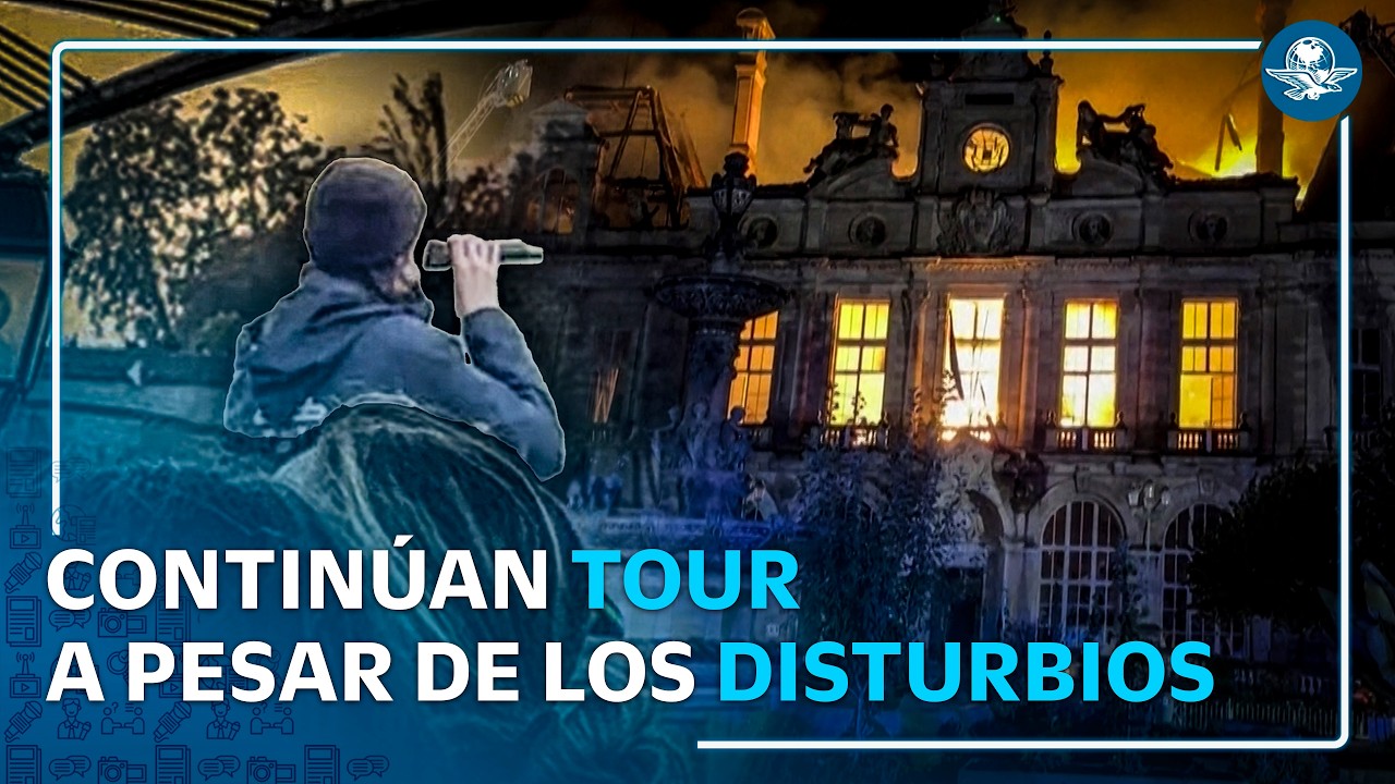 “París arde” y ella sigue como si nada: guía turística se vuelve viral en medio de los disturbios