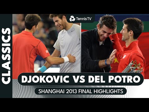 Novak Djokovic vs Juan Martin Del Potro AMAZING Shanghai 2013 Final Extended Highlights 🤩