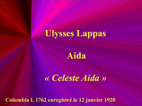 Ulysses Lappas   La Gioconda   Cielo e mar   Columbia L 1762 enregistré le 12 janvier 1928