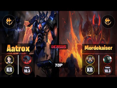 Rascal AATROX (Top) [Conqueror] VS MORDEKAISER - Challenger KR Patch 10.3