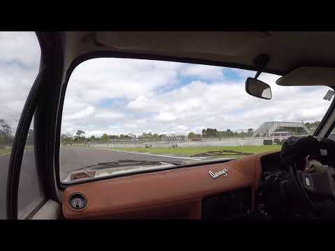 Thumbnail for Pukekohe Track day - 1980 Chrysler Avenger V8 Wagon In Car by Chrysler