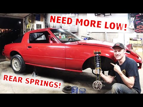 1979 RX7 Weld-On Coilover Install - RADX7 Gets LOWER