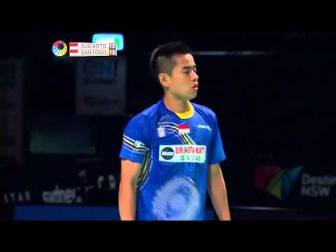 2014 THE STAR AUSTRALIAN BADMINTON OPEN-SF-MS- Tommy Sugiarto (INA) [3] VS Simon Santoso (INA)