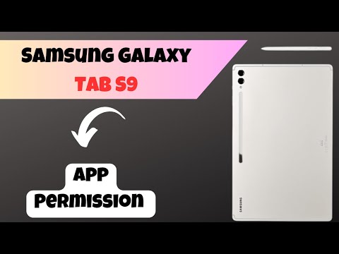 App Permission Galaxy Tab S9 / Ultra / S9+ || How to set app permission || How to use app permission