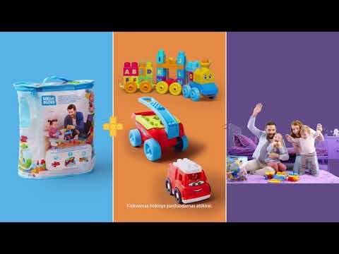 Mega Bloks mokomasis stalas video