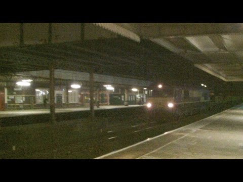 Rhyl 6.9.2014 - DBS 66156 Class 66 with Osprey & Bass wagons on engineers train