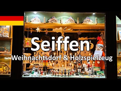 【Seiffen②】🇩🇪Das Dorf des Lichts und der Holzkunst | Ein wunderschönes Weihnachtsdorf bei Nacht 🎄✨