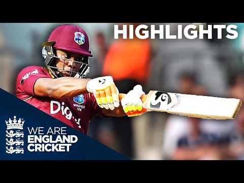 Lewis Hits Stunning 176 Before Buttler And Ali Fight Back | England v West Indies 4th ODI 2017
