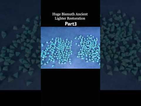 Huge Bismuth Ancient Lighter Restoration. Part 3#shorts