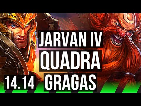 JARVAN IV vs GRAGAS (JGL) | Quadra, 5k comeback, 37k DMG, 15/3/20, Legendary | VN Master | 14.14