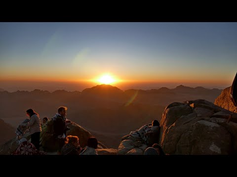 Góra Synaj - Góra Mojżesza Klasztor Św. Katarzyny. Nocne wejście na wschód słońca