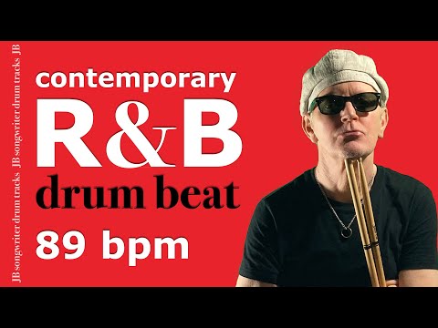 R&B Drum Beat 89 BPM - 4 minute Drum Backing Track - #28