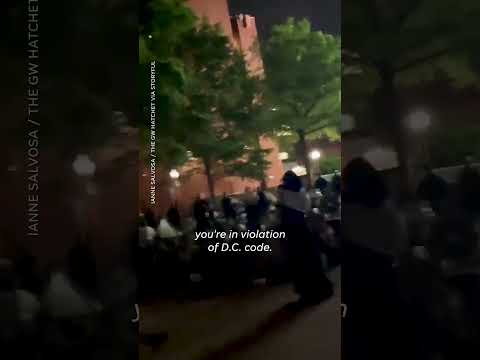 Police raid on pro Palestinian tent camp at George Washington University ends in arrests Shorts