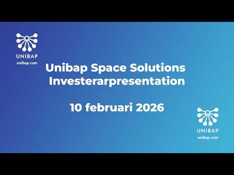 Unibap Space Solutions investerarpresentation bokslutskommuniké 2025