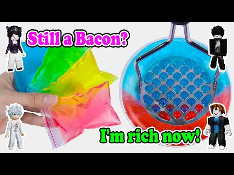 Slime Storytime Roblox | Luck turned poor Bacon into a Millionaire