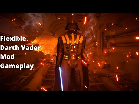 Star Wars Battlefront II - Flexible Darth Vader Mod Gameplay