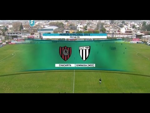 Fútbol en vivo. Chacarita - Gimnasia (MDZ). Fecha 24 del torneo de Primera B Nacional. FPT.‏‏‏‏‎