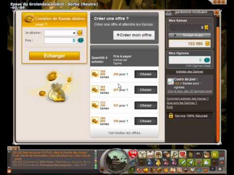 comment vendre c'est ogrine dofus