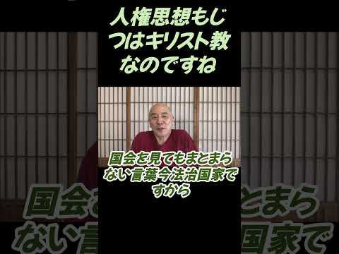 仏教学科 基本的人権もキリスト教なんですね #切り抜き#仏教＃瞑想＃マインドフルネス＃ヨガ＃健康