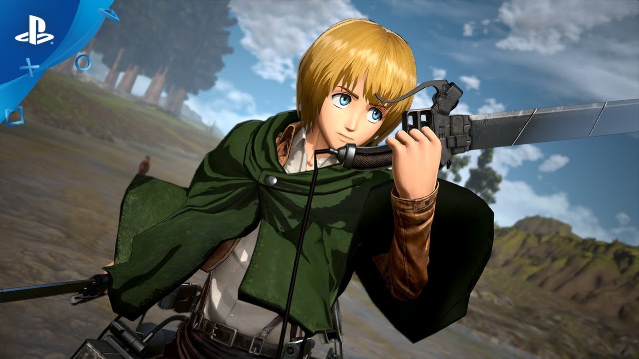 Werft einen ersten Blick auf den kolossalen neuen Helden, Titan Armin, in Attack on Titan 2: Final Battle