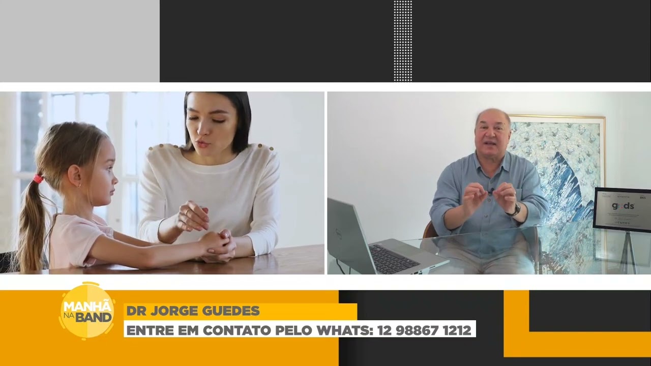 Mais uma participação no Quadro Coluna Dr. Jorge Guedes no Programa Manhã na Band da Band Vale SJC