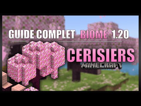 The ULTIMATE guide to CHERRY TREES in 1.20 on Minecraft in SURVIVAL! [Nouveau Biome, Pétales, ...]