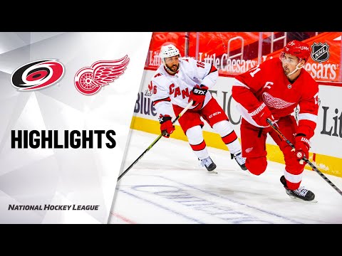 Hurricanes @ Red Wings 01/14/21 | NHL Highlights