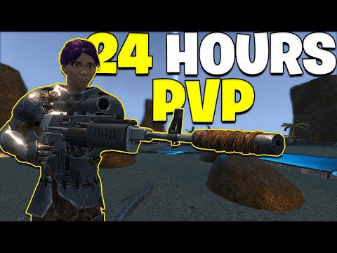 I Spent 24 HOURS Fighting In PVP - Ark PvP
