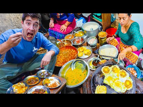 NEPALI STREET FOOD in CRAZY Kathmandu!! 100 Year Old Newari Street Food + MOMO Heaven!