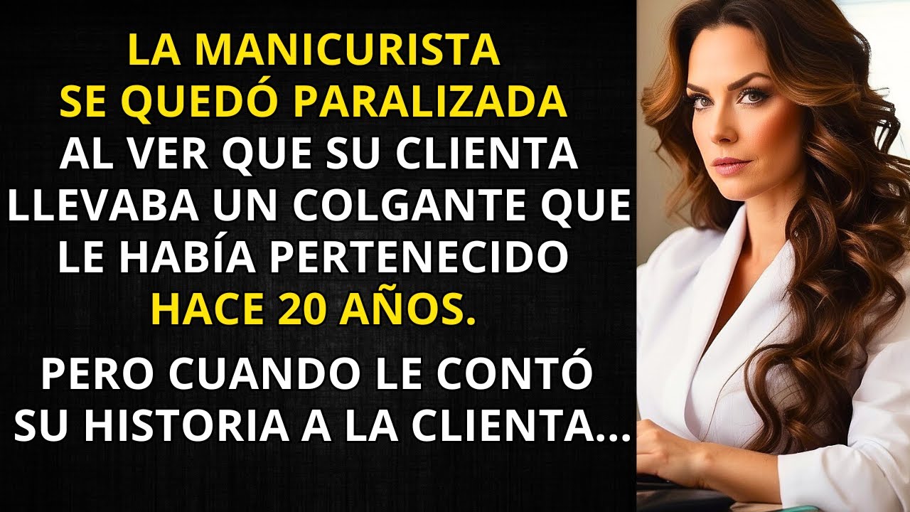 LA MANICURISTA SE PARALIZÓ AL VER A SU CLIENTA CON UN COLGANTE QUE LE PERTENECIÓ HACE 20 AÑOS...
